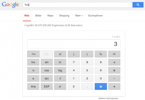 Google als Taschenrechner (Foto: Screenshot)