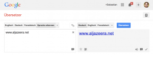 Startseite von Google Translate (Foto: Screenshot)