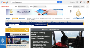 Google Translate hat www.aljazeera.net übersetzt (Foto: Screenshot)
