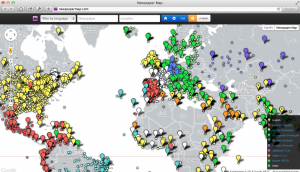 Startseite von Newspapermap.com (Foto: Screenshot)