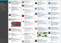 Die Tweetdeck-Oberfläche: Alle Tweets werden in Spalten angezeigt (Foto: Screenshot)