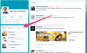 Twitter empfiehlt User, denen man folgen sollte (Foto: Screenshot Twitter.com)