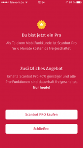 Angebot für Telekom-Kunden (Foto: Screenshot)