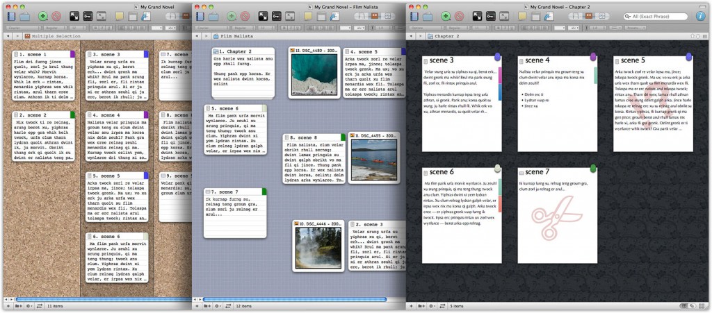 Scrivener ist ein mächtiges Tool, so sieht die Oberfläche leider auch aus. (Screenshot: Literature & Latte Ltd.)