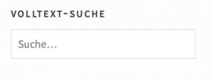 Screenshot Volltext-Suche