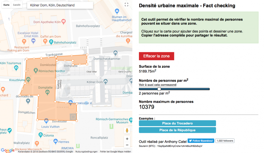 Wie viele Menschen passen auf die Domplatte in Köln? (Foto: Screenshot)