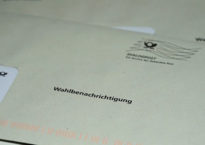 Briefumschlag mit Wahlbenachrichtigung